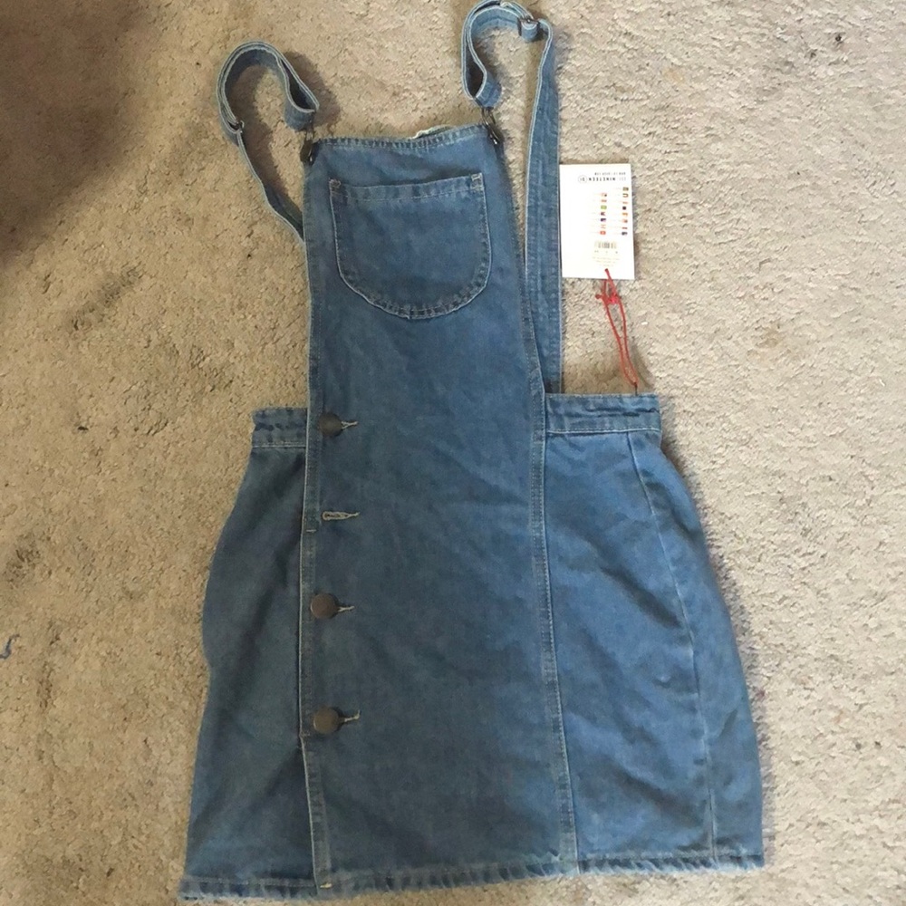 Denim overall Dress